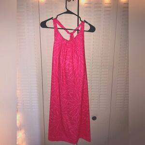 Criss Cross Pink Tank Dress by Vineyard Vines Size XL